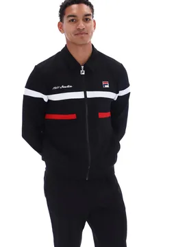 Black Alex Cut And Sew Jacket - XS - FILA - FashionsVida