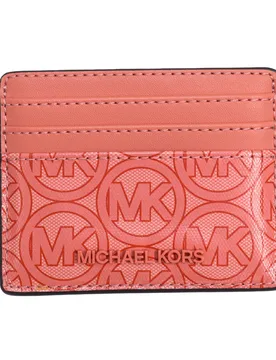 Womens Card Holder 35s2t2jd3c Woman - Pink Leather - One Size - Michael kors - FashionsVida