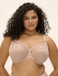 Morgan Lace Wired Side Support Bra DD-K Beige female