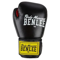Gants De Boxe En Cuir Fighter Black / Red 16 oz