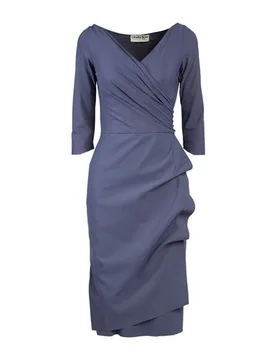 Midi-Kleid Damen Taubenblau 34,36,38,44 Damen - Chiara Boni La Petite Robe - FashionsVida