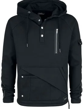 Gothic Kapuzenpullover - Faustus Top - S bis XL - für Männer - Größe S - schwarz - Männer - male - Vixxsin - FashionsVida
