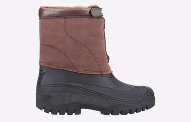 Childrens Unisex Venture Waterproof Winter Boot Junior - Brown - Size Uk 4 Infant