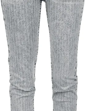 Rock Jeans - Skarlett heavy washed Pinstripe - W27L32 bis W33L32 - für Damen - Größe W30L32 - schwarz - Frauen - female - Rock Rebel by EMP - FashionsVida