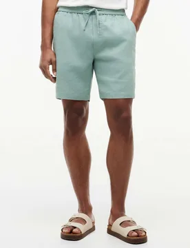Regular Fit Linen Rich Lightweight Shorts Grey male - Tommy hilfiger - FashionsVida