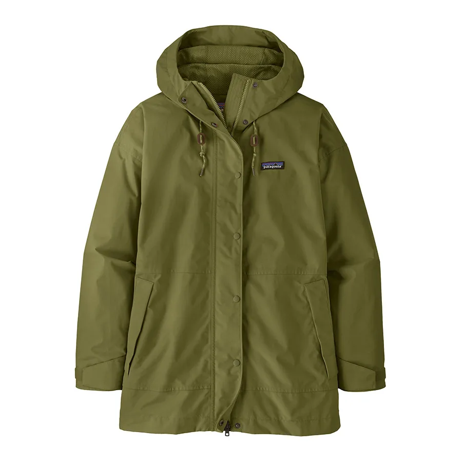 Women's Outdoor Everyday Rain Jacket - Caper Green - Patagonia - FashionsVida
