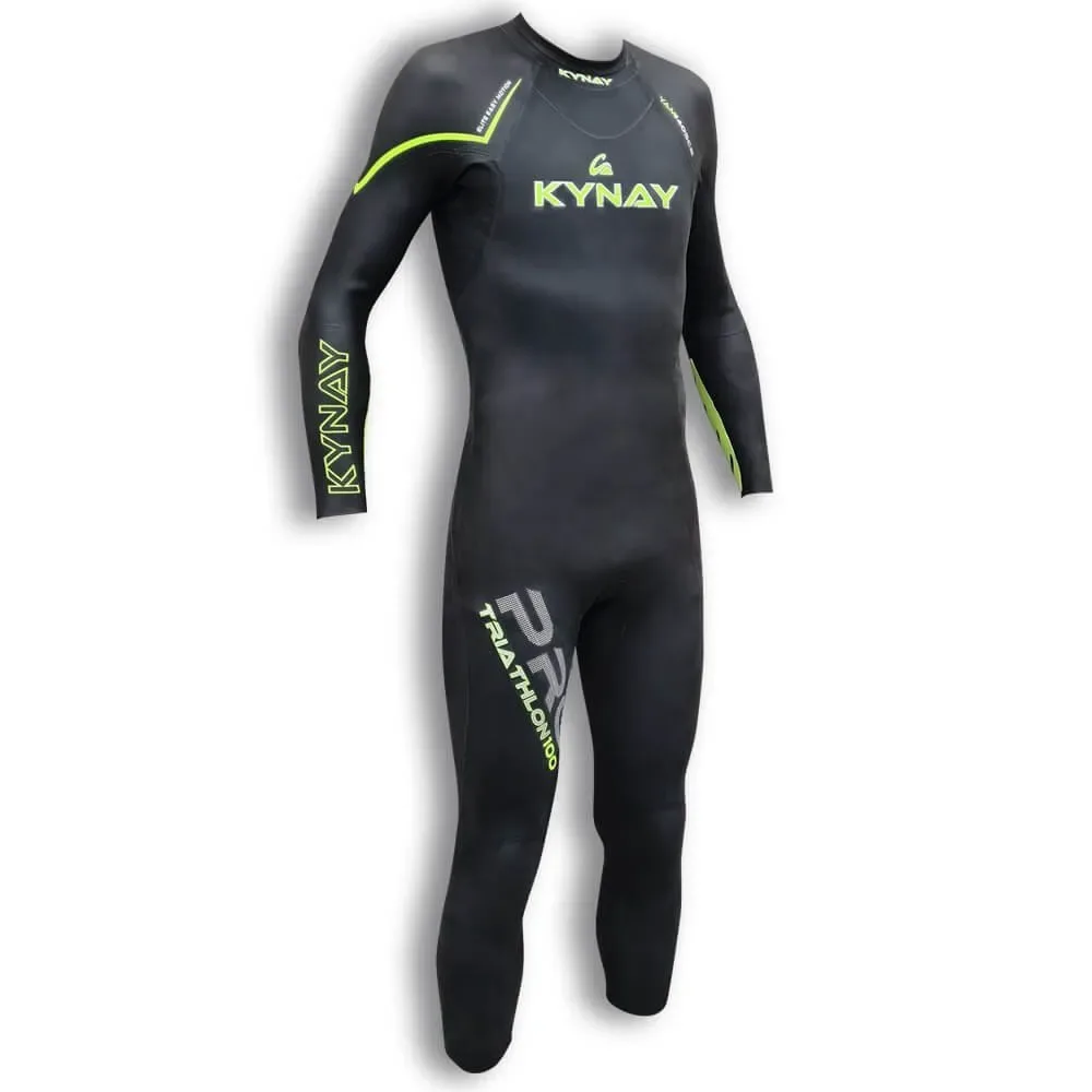 Pro-100 2.0 Long Sleeve Neoprene Wetsuit Black / Green L Men - Kynay - FashionsVida