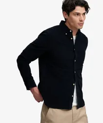 Superdry Herren Klassisches Feincord-hemd Navy - Größe: M