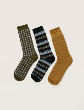 Pk Novelty Cotton Rich Socks Multi male - Seasalt cornwall - FashionsVida