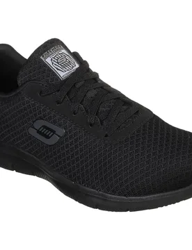 Womens Ghenter Bronaugh Slip Resistant Trainers - Black - Size Uk 2 - Skechers - FashionsVida