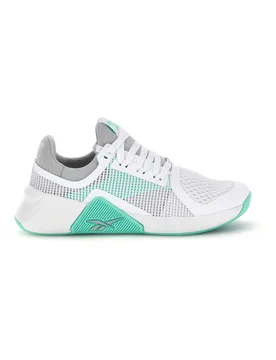 Scarpe da training bianco in tessuto traspirante con dettagli verde acqua Flip Charge 39 - Reebok - FashionsVida