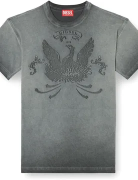 Camiseta de manga corta de hombre con estampado delantero - Diesel - FashionsVida