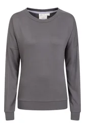 Bamboo Womens Loungewear Sweatshirt - Grey - Grey - Size: 4