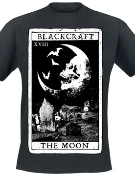 Gothic T-Shirt - The Moon Tarot Tee - M bis 4XL - für Männer - Größe 3XL - schwarz - Männer - male - Blackcraft Cult - FashionsVida