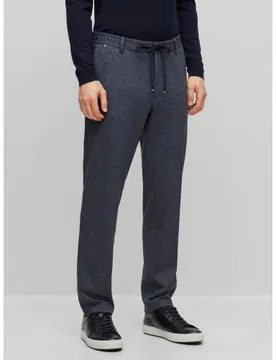 Mens Dark Blue Kane Ds Straight Leg Pant - Male - Blue - Medium - BOSS - FashionsVida