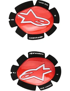 Saponette GP PLUS Knee Slider Rosso Bianco taglia unica - Alpinestars - FashionsVida