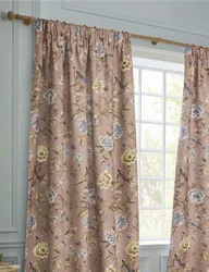 Porcelain Garden Chenille Curtains Pink Mix