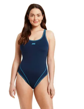 Master Back Swimsuit Navy 40 Women - Zoggs - FashionsVida