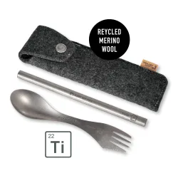 Spork'n Straw Kit Titanium