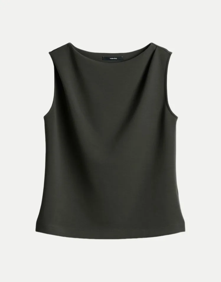 Drapiertes Sweattop Ukaida soft Grün 36 - someday - FashionsVida