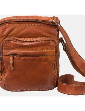 Bandolera piel lavada de hombre - Privata - FashionsVida