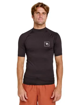 Rash Guard Manches Courtes Streamline Upf Black XS - Rip curl - FashionsVida