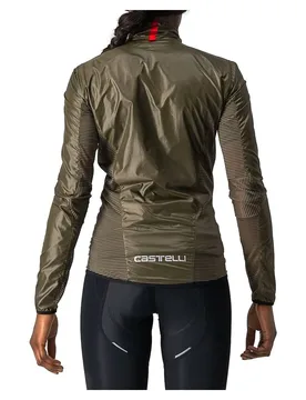 Giacca Aria Shell Moss Brown - Castelli - FashionsVida