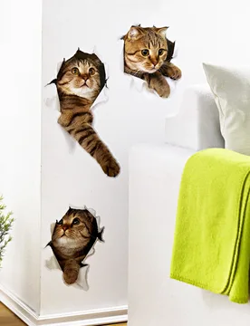 Wand-Sticker "Katzen", 3er-Set - 3Pagen - FashionsVida