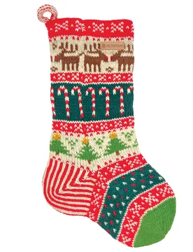 Candy Cane Christmas Stocking - Pachamama - FashionsVida