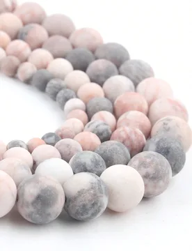 Cuentas de Piedra Ópalo Rosa Natural AAA 6mm 8mm 10mm Cuentas Redondas Lisas Piedra Preciosa para Hacer Joyas DIY Pulsera - Shein - FashionsVida