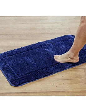 Flauschiger Vorleger blau 53x86 cm - Eldo - FashionsVida
