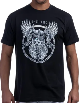 Icelandic Norse Mythology God Valhalla Raven Nordic Thor design-100% cotton O-neck short sleeve printed men's T-shirt - Aliexpress - FashionsVida