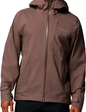 Veste de randonnée imperméable et coupe-vent en OMNI-TECH™ - Trailborne 2.5L Shell Iron - Taille S - Marron - Columbia - FashionsVida
