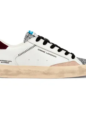 Baskets 23005aa9 Distressed White EU 36 - Crime London - FashionsVida
