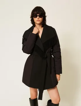 Blouson rembourré avec franges - TWINSET - FashionsVida