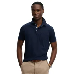 Polo à Manches Courtes Classic Cotton Linen Hampton Navy S