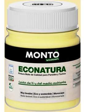 Test pintura plástica Montó Econatura 60 ml Amarillo pollito - MONTÓ - FashionsVida