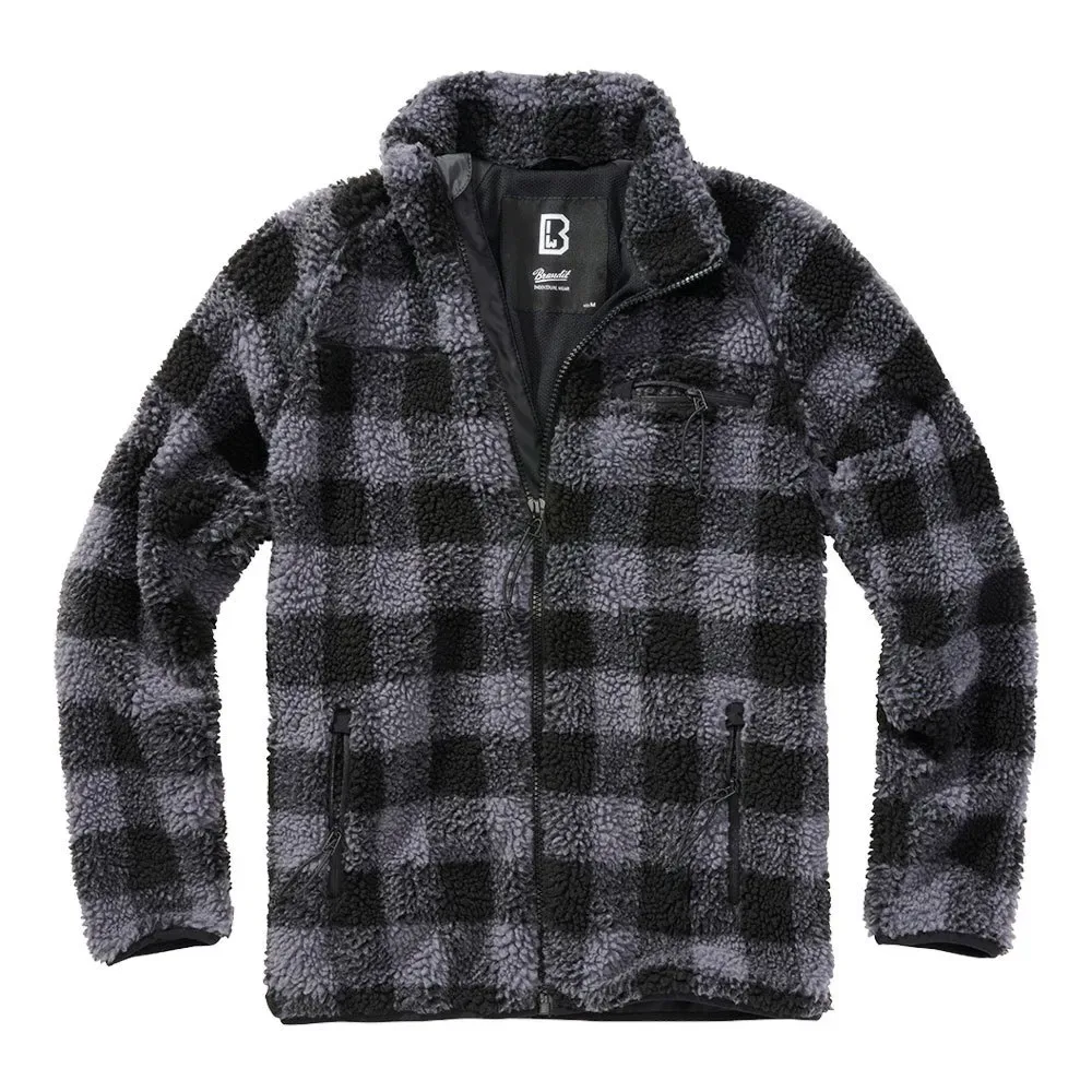 Giacca Teddy Black / Grey XL - Brandit - FashionsVida