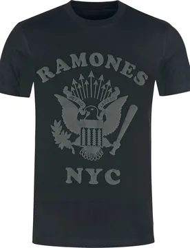 T-Shirt - Logo 3D Druck - S bis 3XL - für Männer - Größe M - schwarz - Lizenziertes Merchandise! - Männer - male - Ramones - FashionsVida