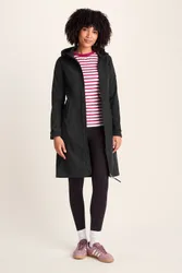 Women's 'Marina' Long Water Resistant Softshell Jacket in Black Size: 16 - Black - Size: 16
