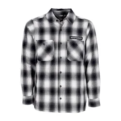 Camicia Manica Lunga Uomo Tilden Flannel L/s Shirt Black/white