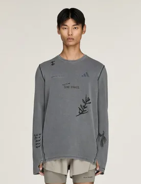 Maglia a maniche lunghe Running x Song For The Mute XL Carbon - Adidas - FashionsVida