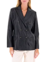 Blazer in similpelle NERO 42