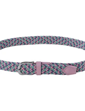 Gürtel Multicolor Braided, rosa/blau/grün 105_cm - Alberto - FashionsVida