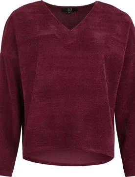 Langarmshirt für Damen rot "Cosy Cord" von - Frauen - female - RED by EMP - FashionsVida