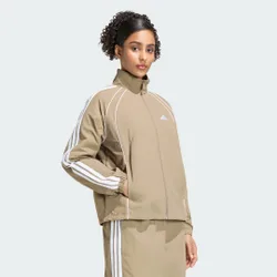 Iconica giacca da allenamento in tessuto con 3 strisce M Khaki Six