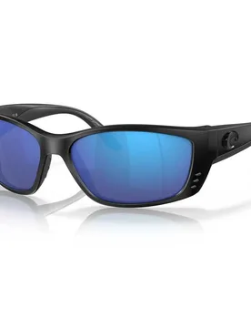 Fisch Mirrored Polarized Sunglasses Blackout Blue Mirror 580G/CAT3 Women - Costa - FashionsVida
