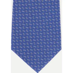 Corbata de seda con motivos geométricos