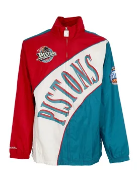 Giacca a Vento Uomo Nba Arched Retro Lined Windbreaker Detpis Multi/white - Mitchell & Ness - FashionsVida