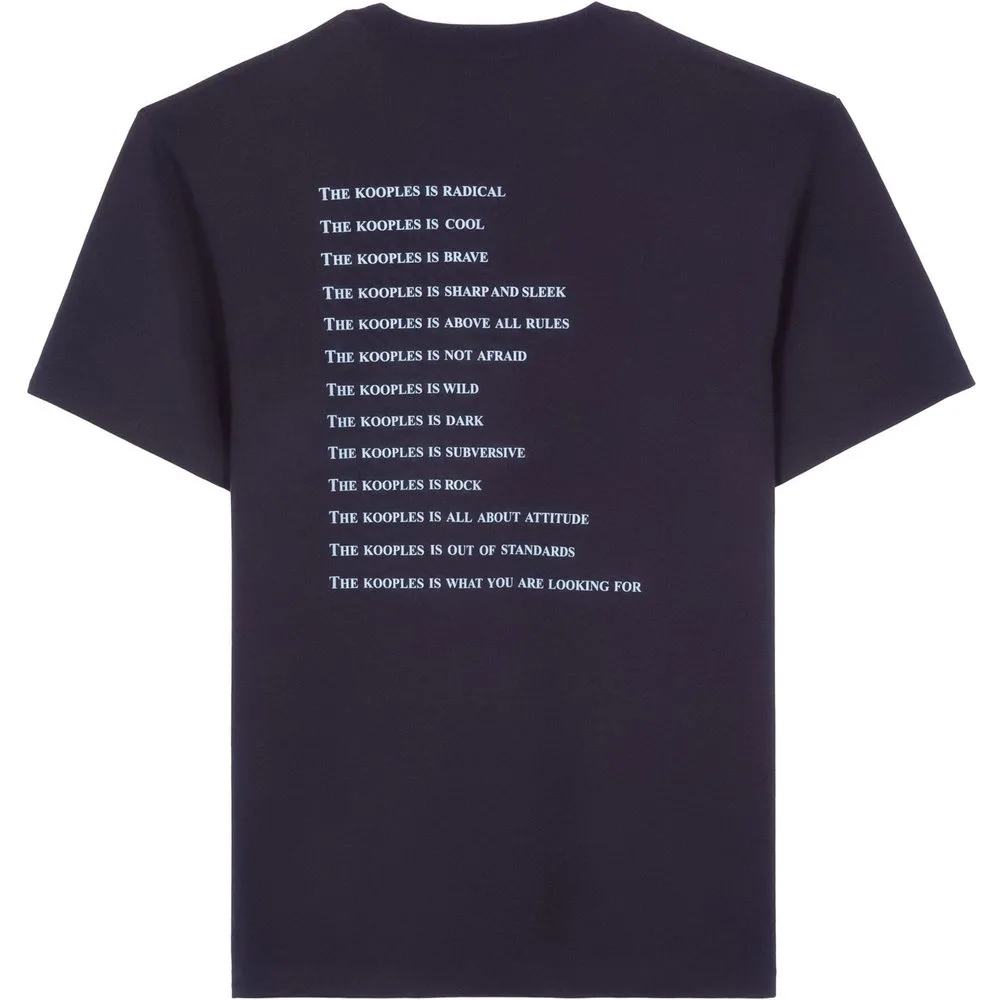 Camiseta what is de hombre denim manga corta - The Kooples - FashionsVida